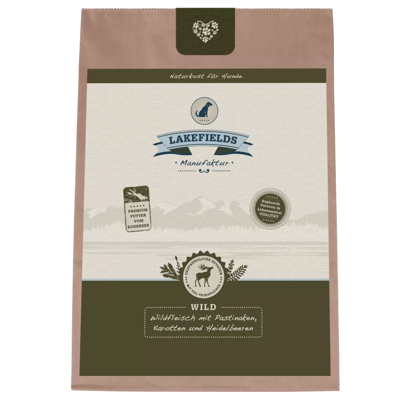 Lakefields Wildfleisch mit Pastinaken 1kg